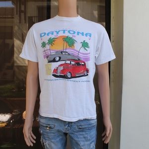 Vintage 1987 Daytona Hotrods meetup t-shirt